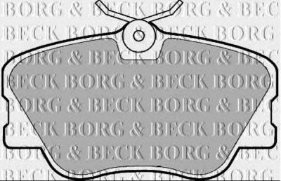 BORG & BECK bbp1068 -  Комплект тормозных колодок, дисковый тормоз